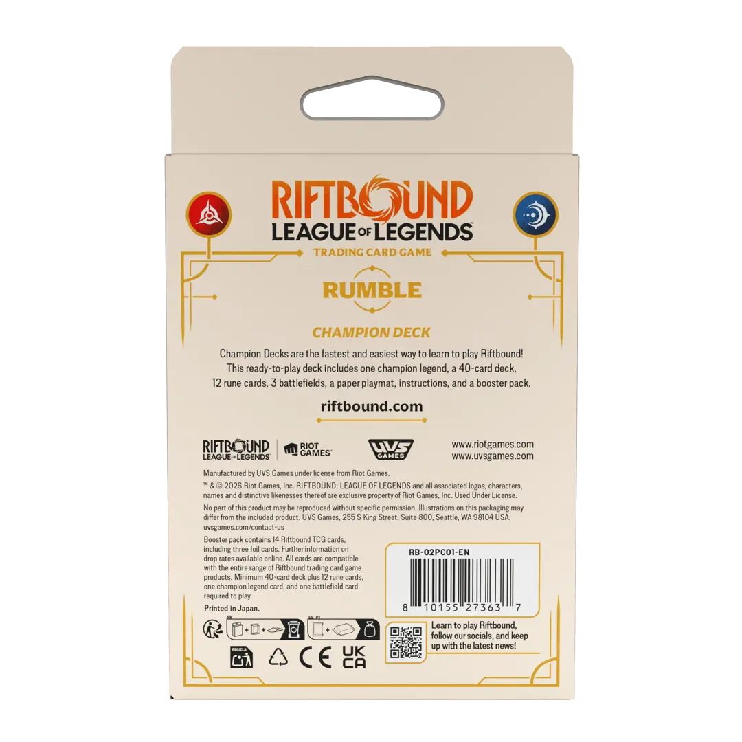 Riftbound: Spiritforged Champion Deck