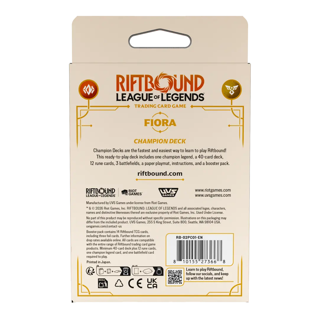 Riftbound: Spiritforged Champion Deck